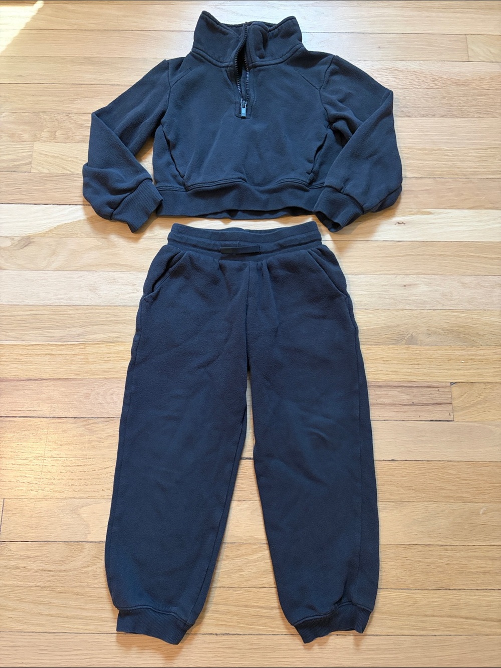 Girls All In Motion Black Sweatsuit